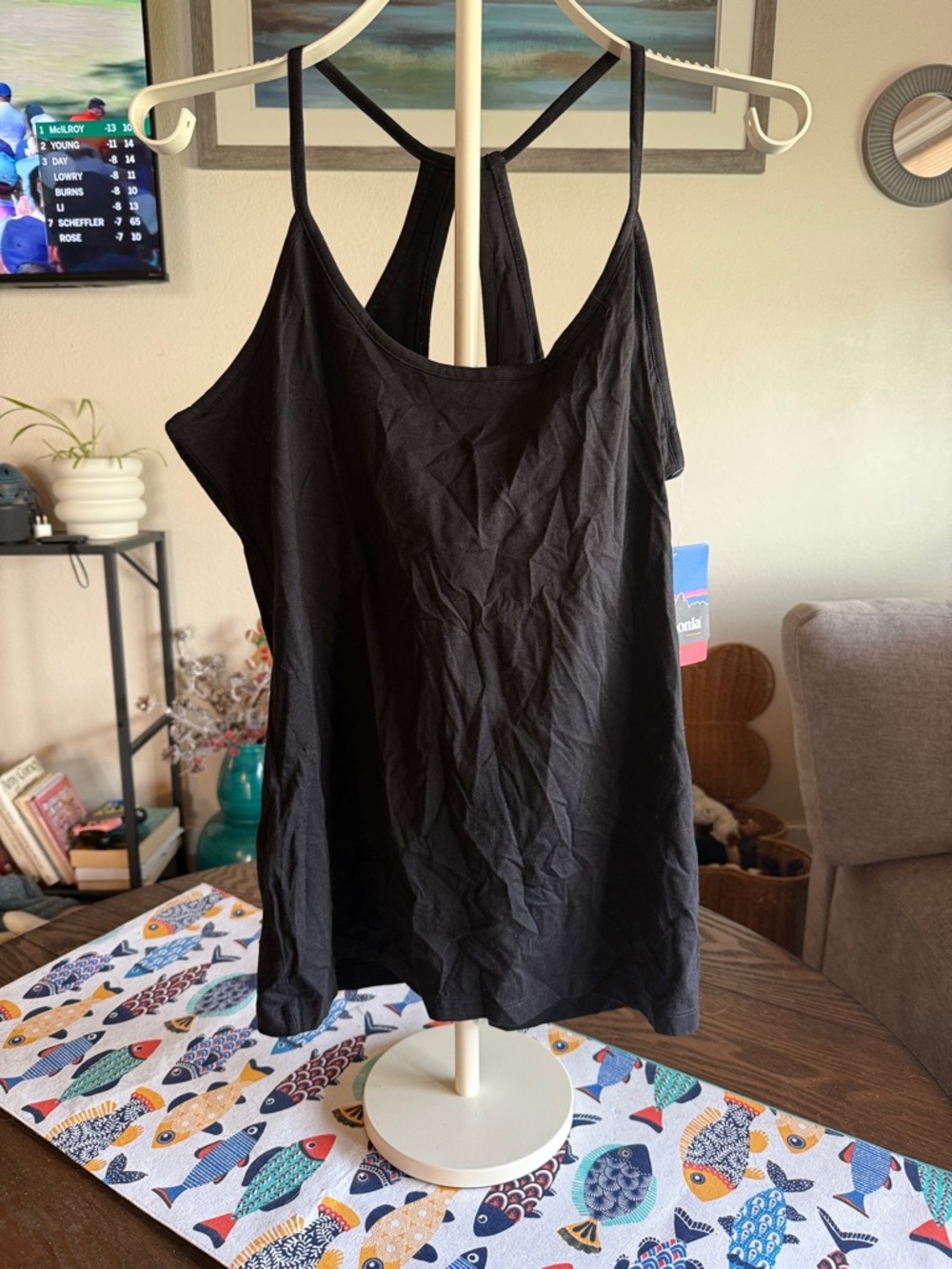 Patagonia Black Racerback Camisole Tank